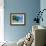 Blue Skiff Bora Bora Lagoon-Lawrence Da Luz Photography-Framed Photographic Print displayed on a wall