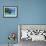 Blue Skiff Bora Bora Lagoon-Lawrence Da Luz Photography-Framed Photographic Print displayed on a wall
