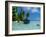 Blue Skiff Bora Bora Lagoon-Lawrence Da Luz Photography-Framed Photographic Print