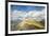 Blue sky and clouds on the rocky peaks of the Odle mountain range seen from Seceda, Val Gardena, Tr-Roberto Moiola-Framed Photographic Print