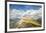 Blue sky and clouds on the rocky peaks of the Odle mountain range seen from Seceda, Val Gardena, Tr-Roberto Moiola-Framed Photographic Print