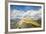Blue sky and clouds on the rocky peaks of the Odle mountain range seen from Seceda, Val Gardena, Tr-Roberto Moiola-Framed Photographic Print