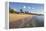 Blue Sky and Palm Trees Frame the Beach and the Caribbean Sea, Hawksbill Bay, Antigua-Roberto Moiola-Framed Premier Image Canvas