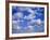 Blue Sky and Puffy White Clouds-Fraser Hall-Framed Photographic Print