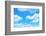 Blue Sky Background with a Tiny Clouds-Vitaliy Pakhnyushchyy-Framed Photographic Print