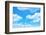 Blue Sky Background with a Tiny Clouds-Vitaliy Pakhnyushchyy-Framed Photographic Print