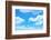 Blue Sky Background with a Tiny Clouds-Vitaliy Pakhnyushchyy-Framed Photographic Print