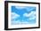 Blue Sky Background with a Tiny Clouds-Vitaliy Pakhnyushchyy-Framed Photographic Print