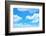 Blue Sky Background with a Tiny Clouds-Vitaliy Pakhnyushchyy-Framed Photographic Print