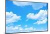 Blue Sky Background with a Tiny Clouds-Vitaliy Pakhnyushchyy-Mounted Photographic Print