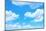 Blue Sky Background with a Tiny Clouds-Vitaliy Pakhnyushchyy-Mounted Photographic Print