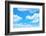 Blue Sky Background with a Tiny Clouds-Vitaliy Pakhnyushchyy-Framed Photographic Print