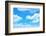 Blue Sky Background with a Tiny Clouds-Vitaliy Pakhnyushchyy-Framed Photographic Print