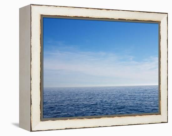 Blue Sky over Calm Sea-Norbert Schaefer-Framed Premier Image Canvas