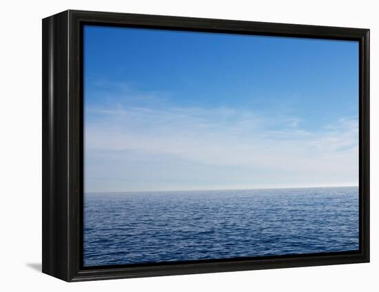 Blue Sky over Calm Sea-Norbert Schaefer-Framed Premier Image Canvas