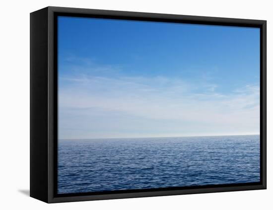 Blue Sky over Calm Sea-Norbert Schaefer-Framed Premier Image Canvas