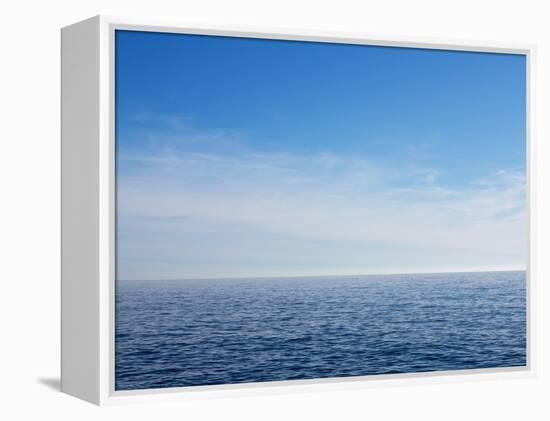 Blue Sky over Calm Sea-Norbert Schaefer-Framed Premier Image Canvas