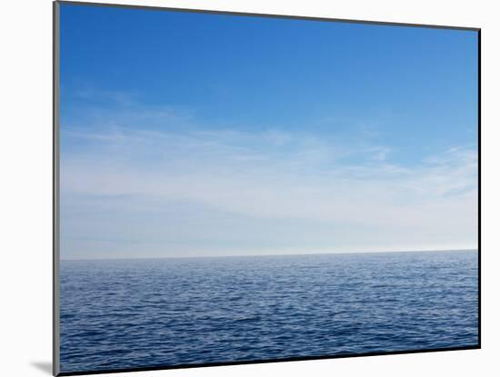 Blue Sky over Calm Sea-Norbert Schaefer-Mounted Photographic Print