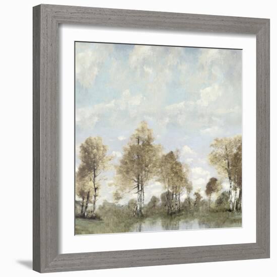 Blue Sky Pond-Christy McKee-Framed Art Print