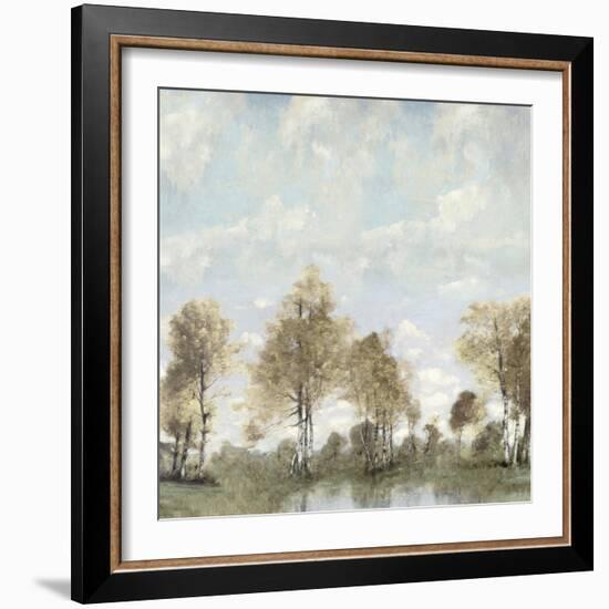 Blue Sky Pond-Christy McKee-Framed Art Print