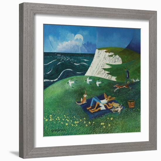 Blue Sky Thinking, 2013-Lisa Graa Jensen-Framed Giclee Print