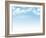 Blue Sky with Clouds Background-karandaev-Framed Photographic Print