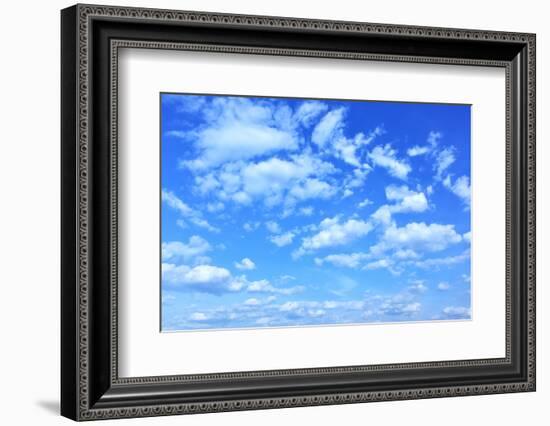 Blue Sky with Clouds, May Be Used as Background-Zoom-zoom-Framed Photographic Print