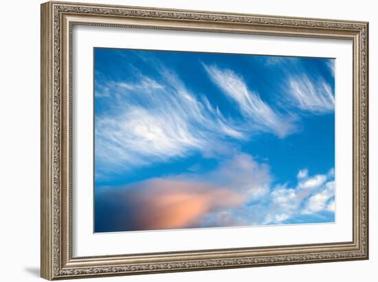 Blue Sky with Whispy Clouds-Mark Sunderland-Framed Photographic Print