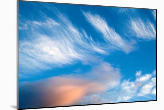 Blue Sky with Whispy Clouds-Mark Sunderland-Mounted Photographic Print