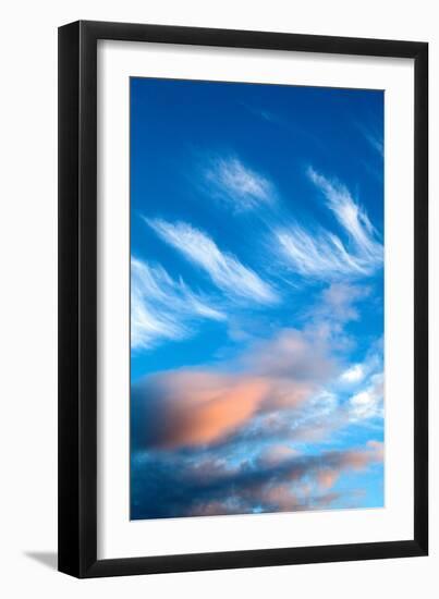 Blue Sky with Whispy Clouds-Mark Sunderland-Framed Photographic Print