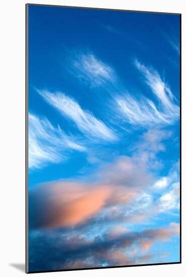 Blue Sky with Whispy Clouds-Mark Sunderland-Mounted Photographic Print