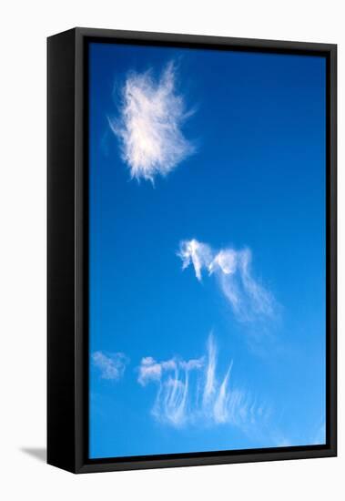 Blue Sky with Whispy Clouds-Mark Sunderland-Framed Premier Image Canvas