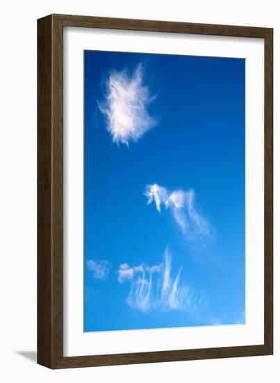 Blue Sky with Whispy Clouds-Mark Sunderland-Framed Photographic Print