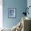 Blue Sledding Christmas-sylvia pimental-Framed Art Print displayed on a wall