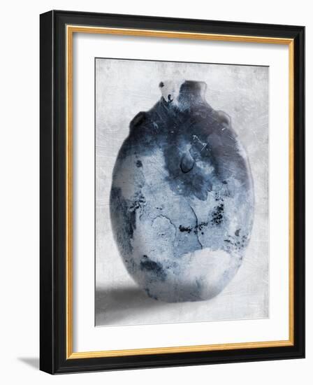 Blue Smoke Mate-OnRei-Framed Art Print