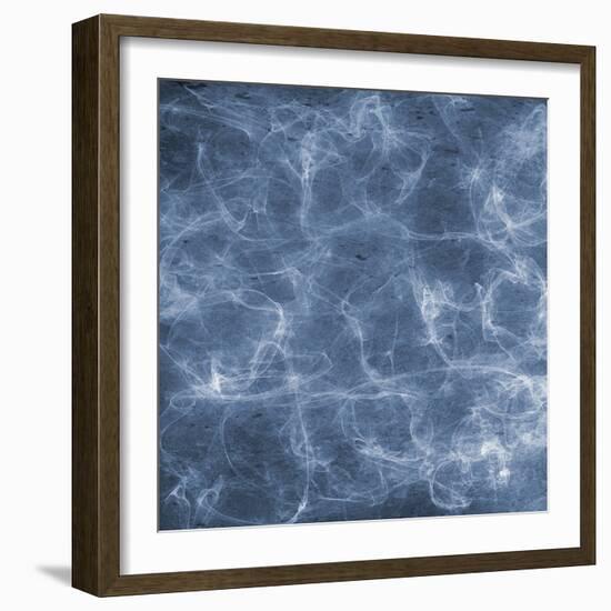 Blue Smoke1-Sheldon Lewis-Framed Art Print