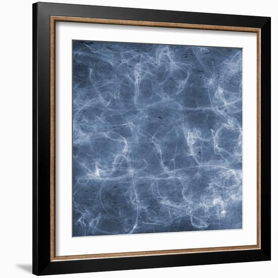 Blue Smoke1-Sheldon Lewis-Framed Art Print