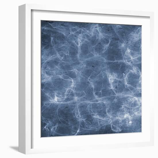 Blue Smoke1-Sheldon Lewis-Framed Art Print