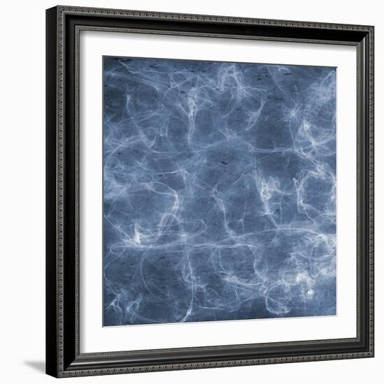 Blue Smoke1-Sheldon Lewis-Framed Art Print