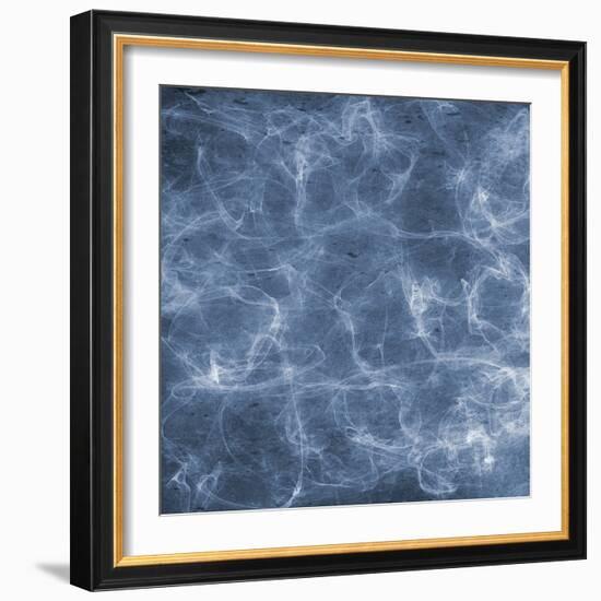 Blue Smoke1-Sheldon Lewis-Framed Art Print