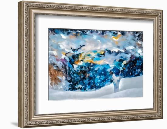 Blue Snow Day-Ursula Abresch-Framed Photographic Print