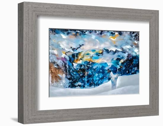 Blue Snow Day-Ursula Abresch-Framed Photographic Print