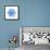 Blue Snowflake 1-Wendy Edelson-Framed Premier Image Canvas displayed on a wall