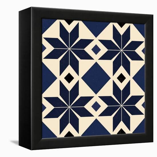 Blue Spanish tile, 2018-Andrew Watson-Framed Premier Image Canvas