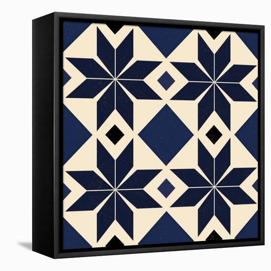 Blue Spanish tile, 2018-Andrew Watson-Framed Premier Image Canvas