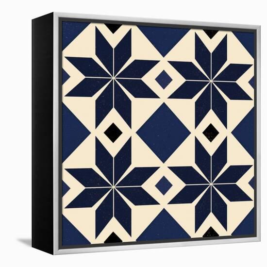 Blue Spanish tile, 2018-Andrew Watson-Framed Premier Image Canvas