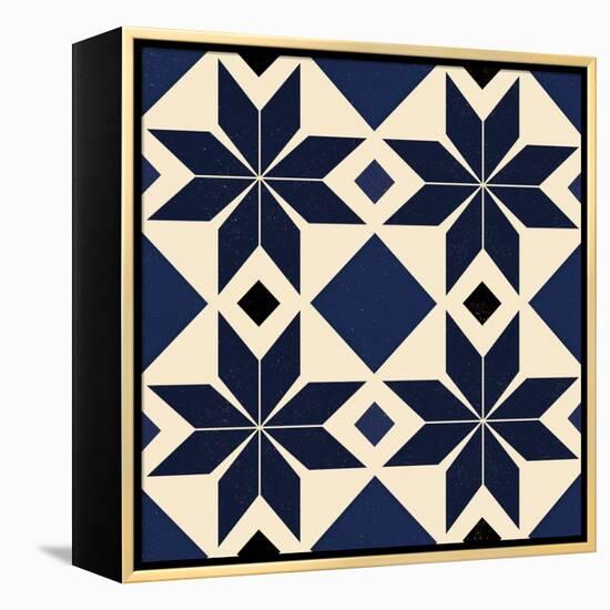 Blue Spanish tile, 2018-Andrew Watson-Framed Premier Image Canvas