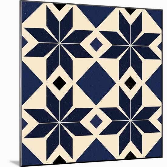 Blue Spanish tile, 2018-Andrew Watson-Mounted Giclee Print