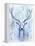 Blue Spirit Deer-Michelle Faber-Framed Premier Image Canvas