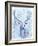 Blue Spirit Deer-Michelle Faber-Framed Giclee Print